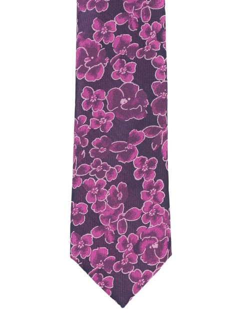 

Louis Philippe Purple Woven Design Broad Tie