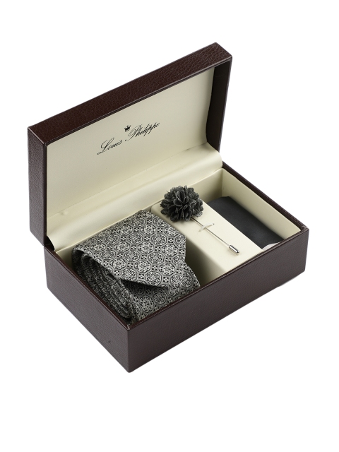 

Louis Philippe Men Grey Accessory Gift Set
