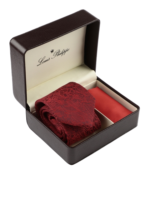 

Louis Philippe Men Red Accessory Gift Set