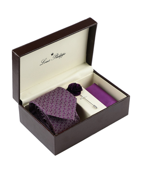 

Louis Philippe Men Purple Accessory Gift Set