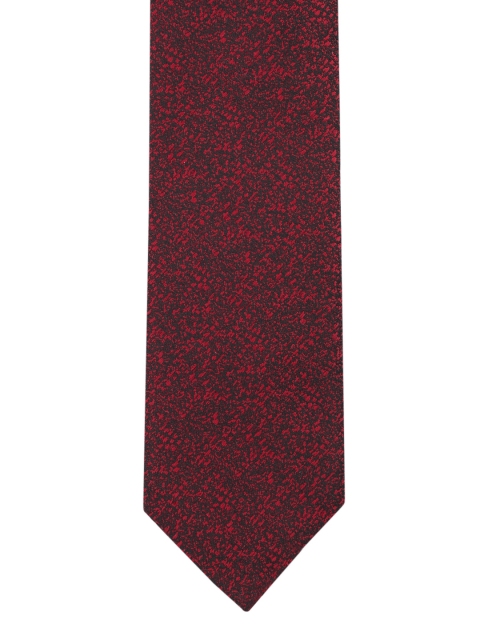 

Louis Philippe Maroon Woven Design Broad Tie