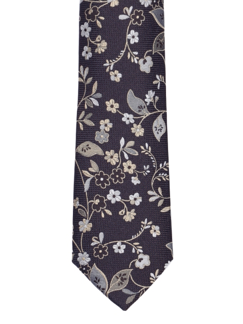 

Louis Philippe Men Navy Blue Printed Broad Tie