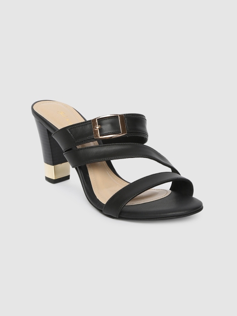 

Mast & Harbour Women Black Solid Block Heels