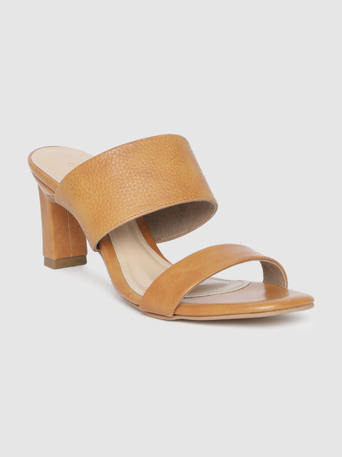 

Mast & Harbour Women Tan Solid Block Heels