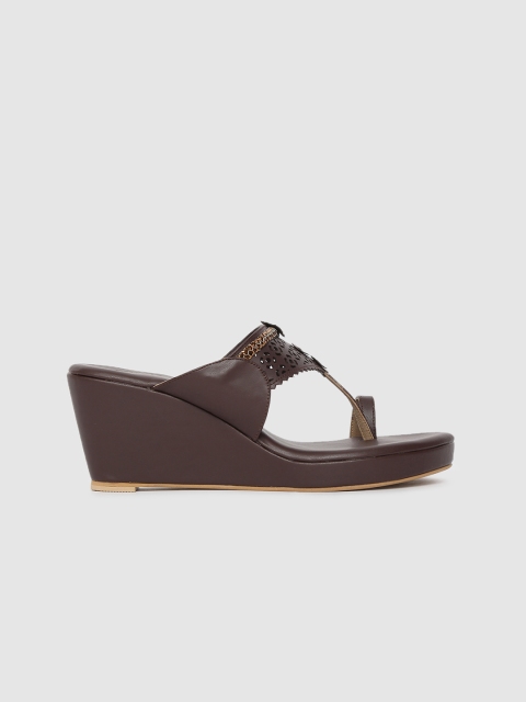 

Anouk Women Brown Solid Wedges