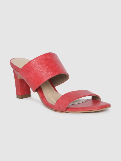 

Mast & Harbour Women Red Solid Block Heels