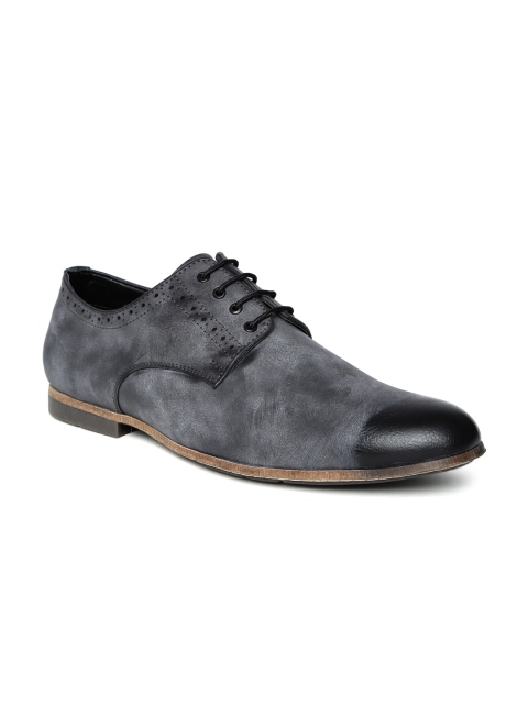 

San Frissco Men Grey Semiformal Shoes