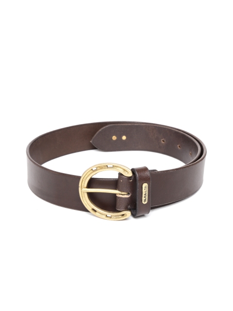 

The Rider's Side Men Brown Equestrian Classic Horseshoe Leather Belt