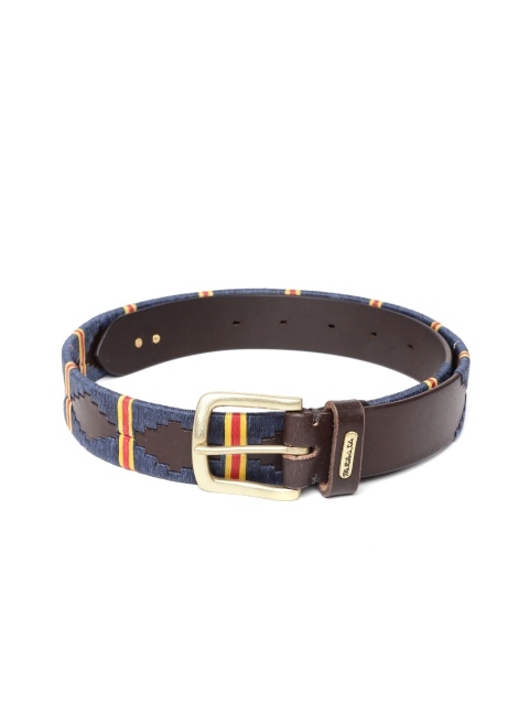 

The Rider's Side Men Multicoloured Pro Mustang Leather Belt, Multi