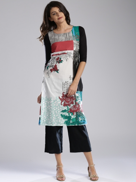 

W Multicoloured Printed Kurta, Multi