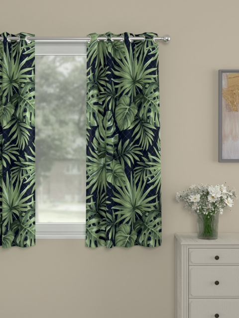 

ROSARA HOME Green Single Window Curtain