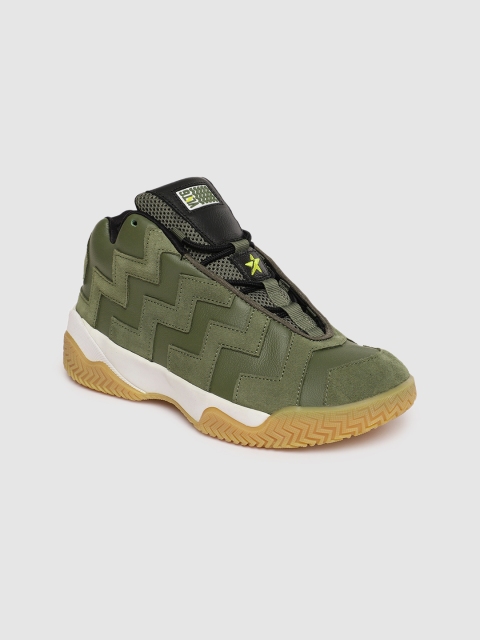 

Converse Women Green Leather Sneakers