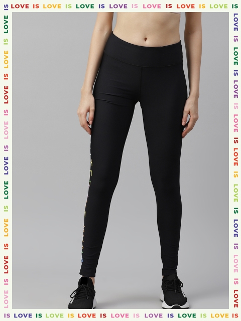 

UNDER ARMOUR Women Black Solid Pride HeatGear Armour Tights