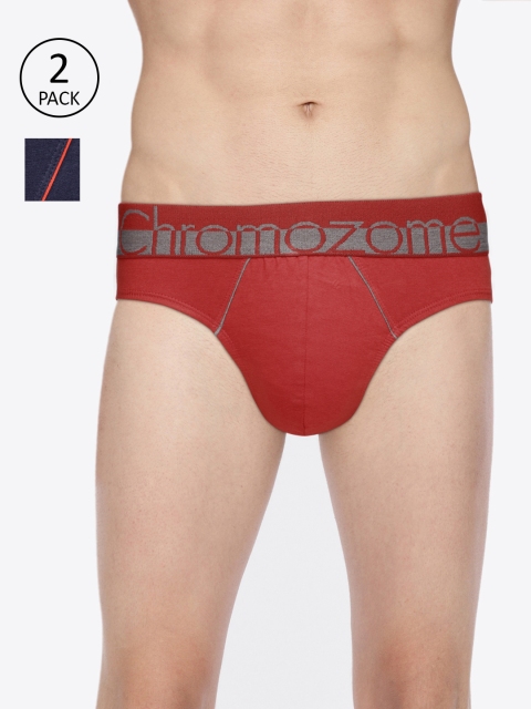

Chromozome Mens Pack of 2 Briefs WS02, Navy blue