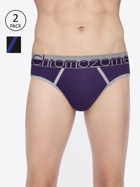 

Chromozome Men Pack Of 2 Briefs WS04 PO2, Purple