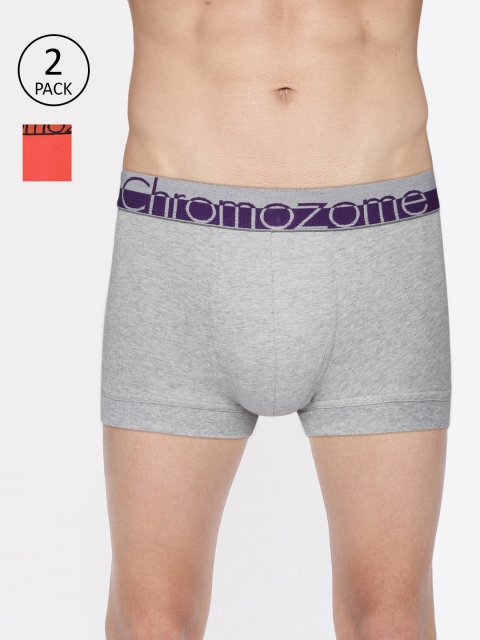 

Chromozome Mens Pack Of 2 Trunks WS05, Grey