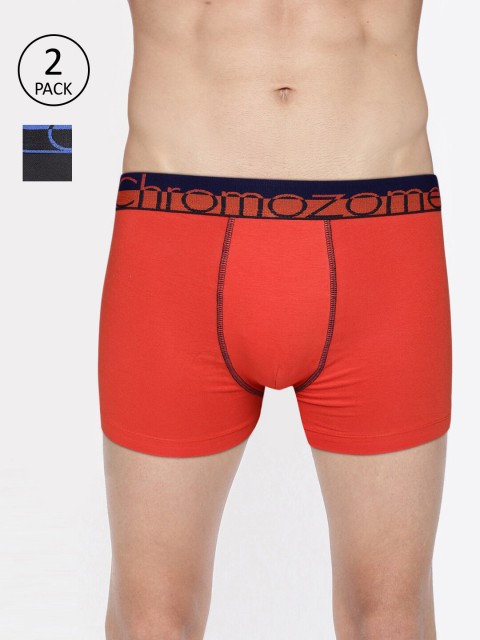

Chromozome Mens Pack Of 2 Trunks WS03, Black