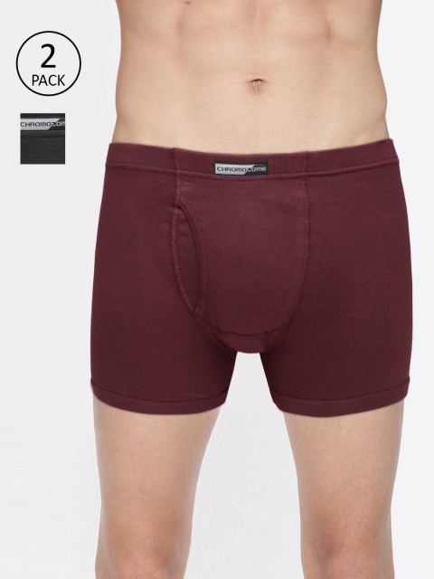 

Chromozome Mens Pack Of 2 Trunks IT10, Maroon