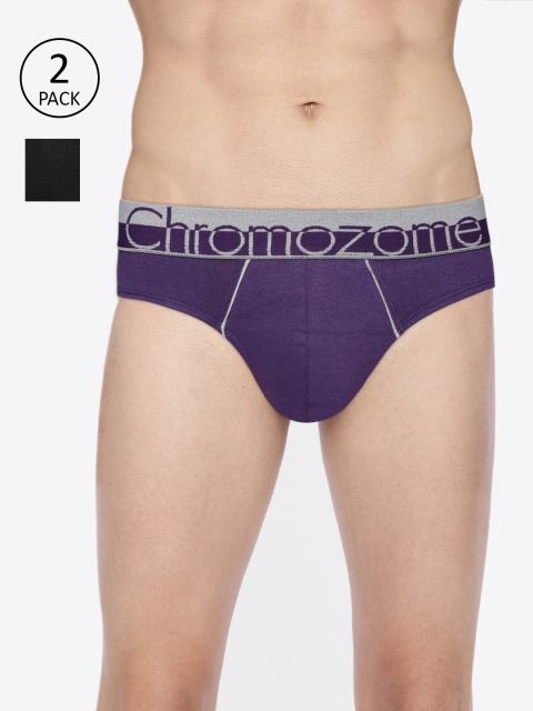 

Chromozome Men Pack Of 2 Briefs WS02 PO2, Purple