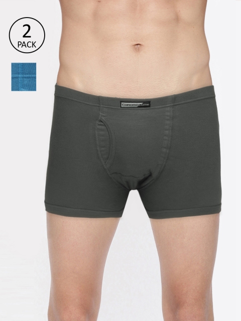 

Chromozome Mens Pack Of 2 Trunks IT10, Grey