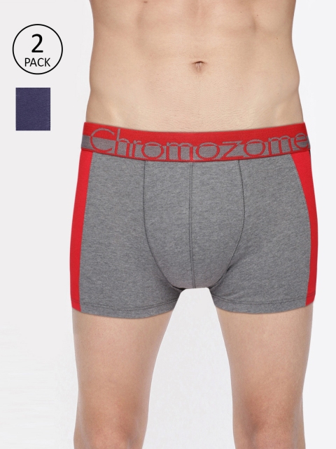 

Chromozome Men Pack Of 2 Fashion Trunks WS11(PO2), Grey