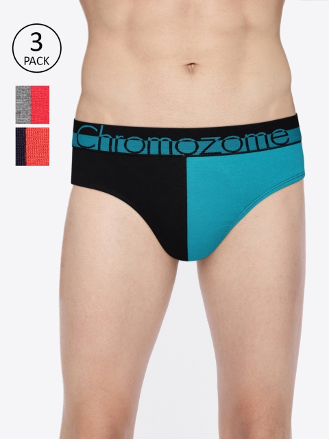 

Chromozome Men Pack Of 3 Briefs WS09 PO3, Blue