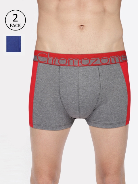 

Chromozome Men Pack Of 2 Fashion Trunks WS11(PO2), Blue