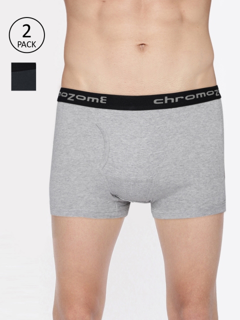 

Chromozome Mens Pack Of 2 Trunks IT19, Grey