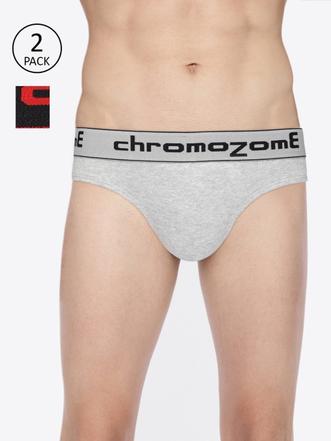 

Chromozome Mens Pack of 2 Briefs BC01, Black