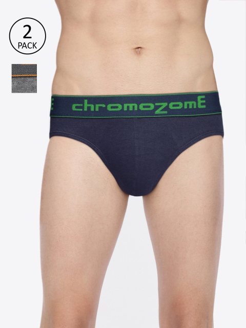 

Chromozome Mens Pack of 2 Briefs BC01, Blue