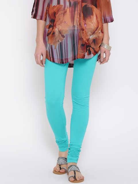 

Aurelia Sea Green Churidar Leggings