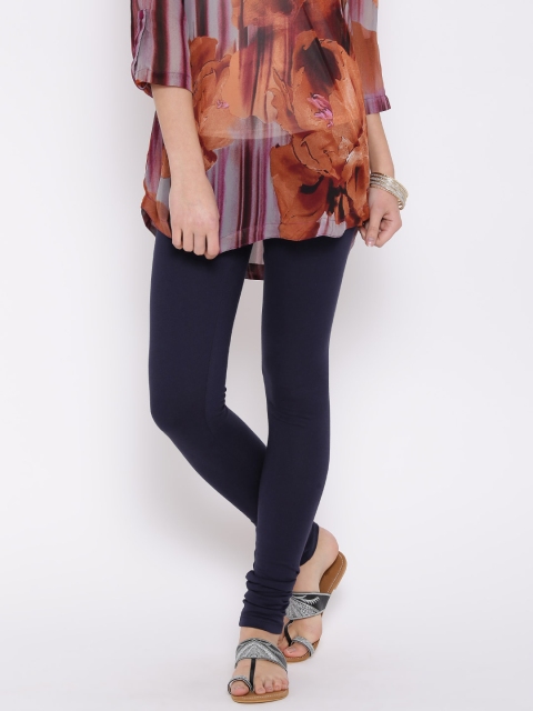 

Aurelia Navy Churidar Leggings, Navy blue