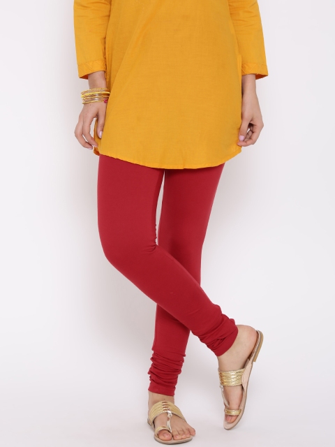 

Aurelia Red Churidar Leggings