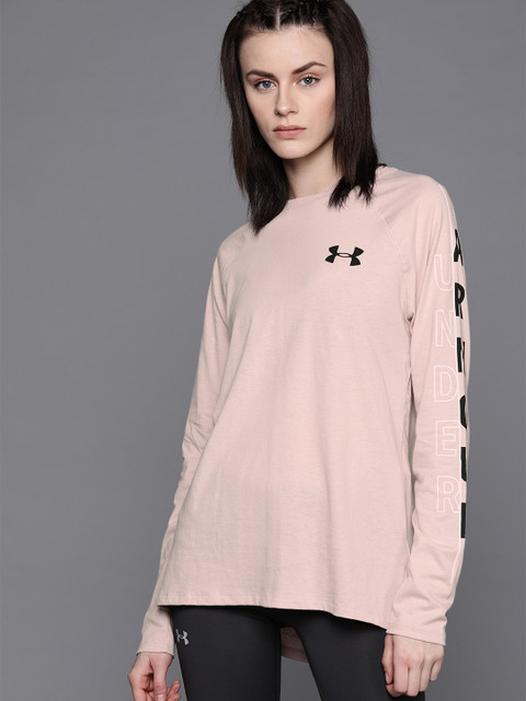 

UNDER ARMOUR Women Dusty Pink Graphic Detail Training T-Shirt