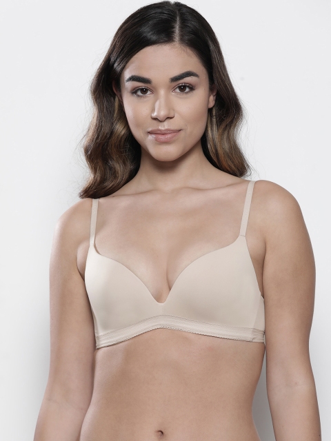 

Marks & Spencer Beige Solid Non-Wired Lightly Padded Push-Up Bra T336870
