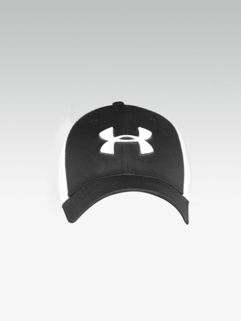 

UNDER ARMOUR Men Black & White Colourblocked Microthread Classic Mesh Golf Cap