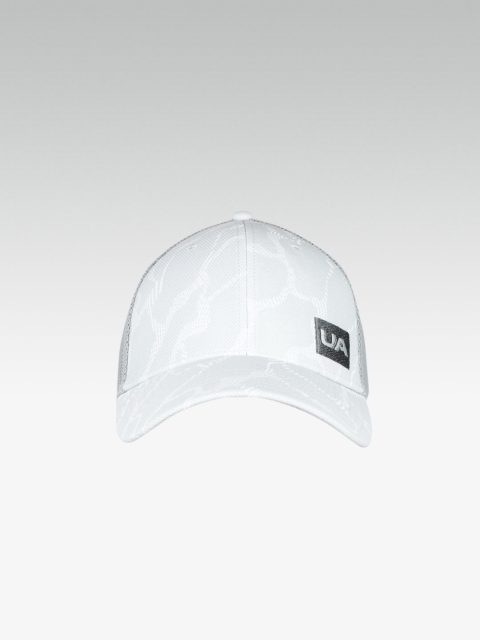 

UNDER ARMOUR Men Grey & White Printed Blitzing Trucker 3.0 Snapback Cap