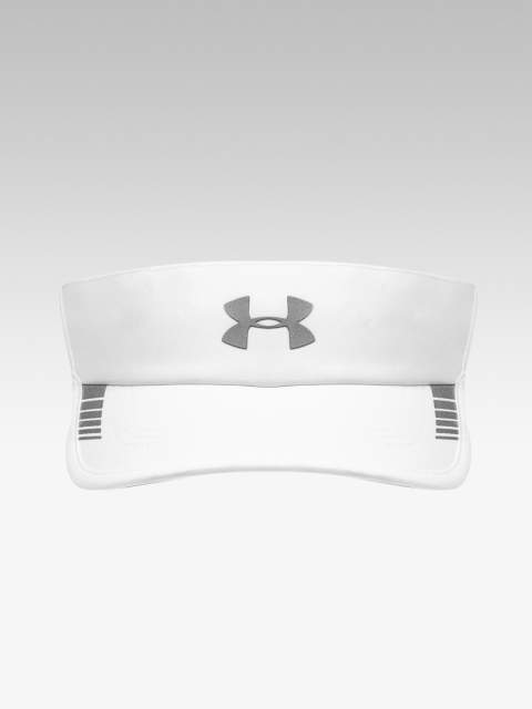 

UNDER ARMOUR Men White Solid Launch AV Visor Cap