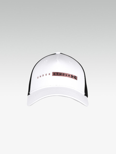 

UNDER ARMOUR Unisex White & Black Colourblocked Tucker Training Snapback Cap