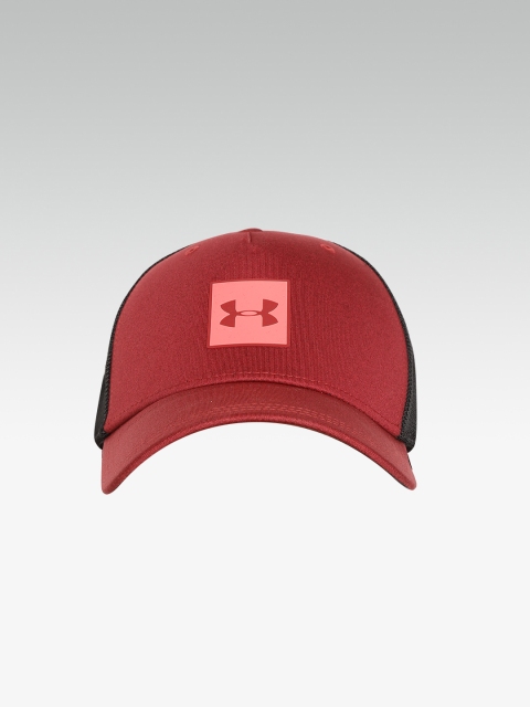 

UNDER ARMOUR Men Maroon & Black Colourblocked Twist Trucker Snapback Cap