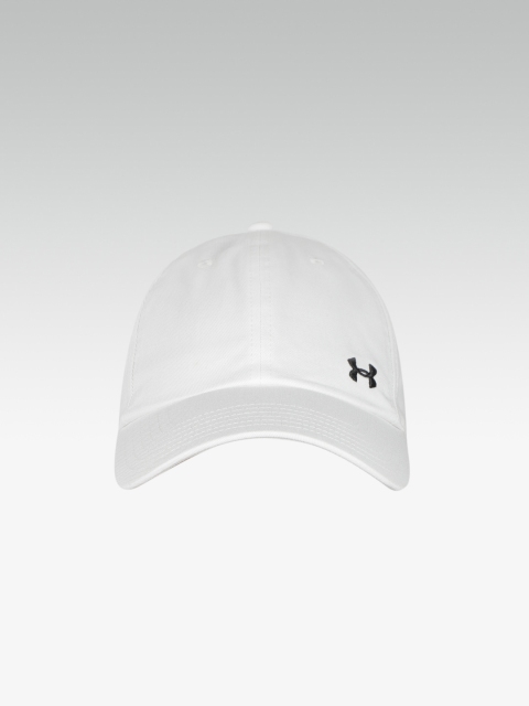 

UNDER ARMOUR Women White Solid Favorites Armour Baseball Cap