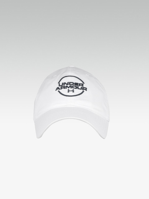 

UNDER ARMOUR Men White Solid Spieth Washed Baseball Cap
