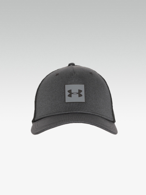 UNDER ARMOUR Men Black Solid Twist Trucker Snapback Cap