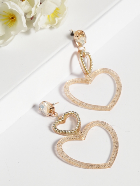 

AVANT-GARDE PARIS Gold Plated Heart Shaped Drop Earrings