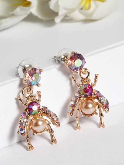 

AVANT-GARDE PARIS Gold-Plated Contemporary Drop Earrings