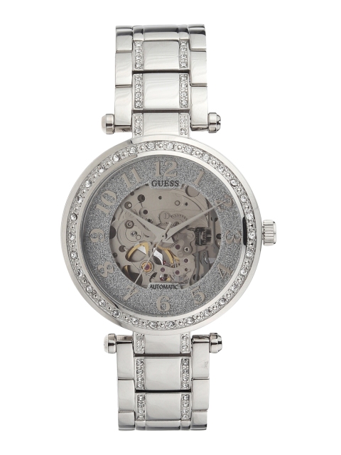 

GUESS Women Silver-Toned Analogue Automatic Watch W1286L1