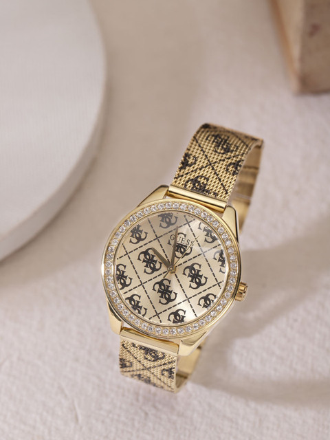 

GUESS Women Champagne Analogue Watch W1279L2