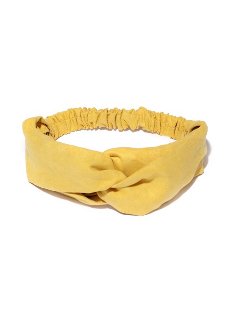 

ToniQ Mustard Yellow Solid Hairband