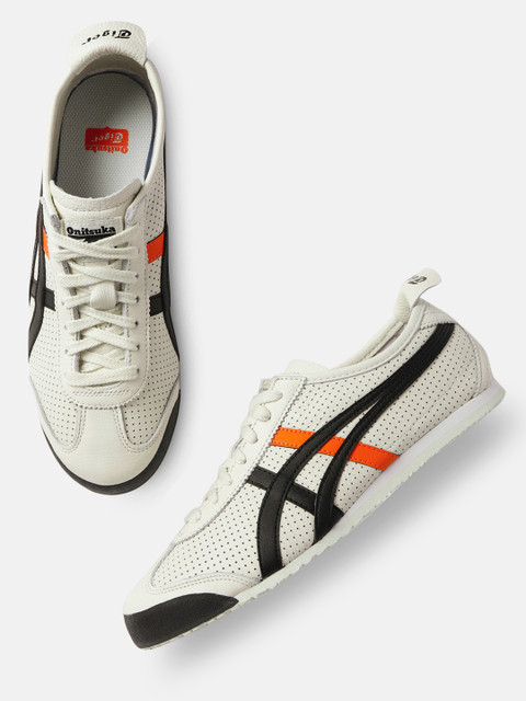

Onitsuka Tiger Unisex Cream-Coloured Leather Sneakers