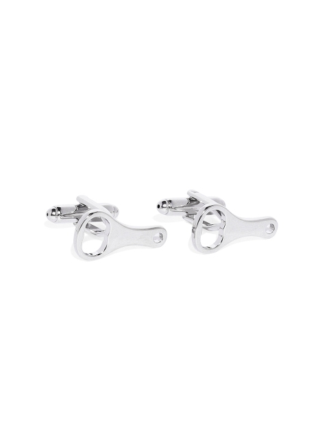 

Peora Silver-Plated Bottle Opener Shaped Cufflinks